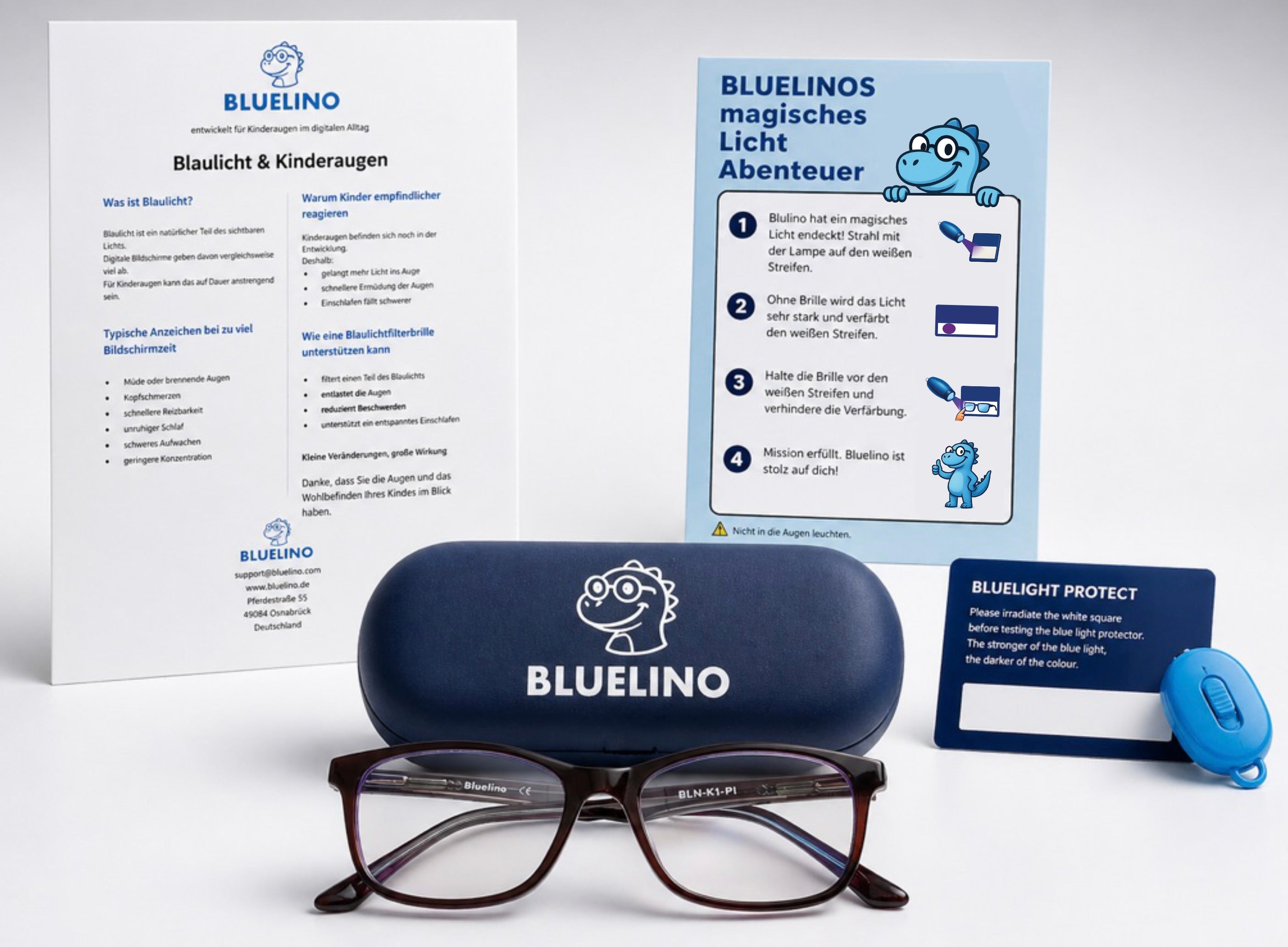 Bluelino Blaulichtfilterbrille für Kinder – Lila