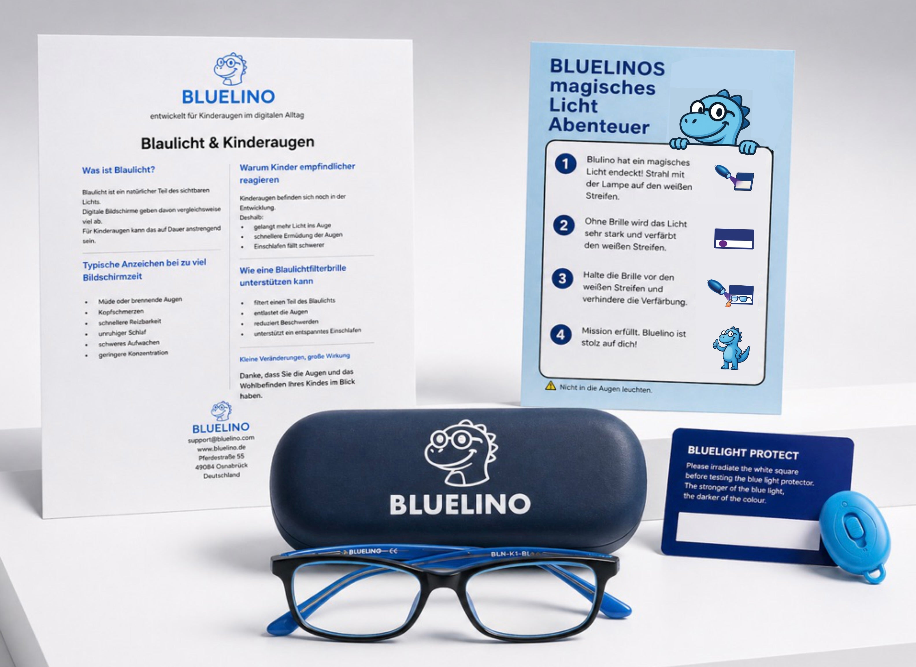Bluelino Blaulichtfilterbrille für Kinder – Blau